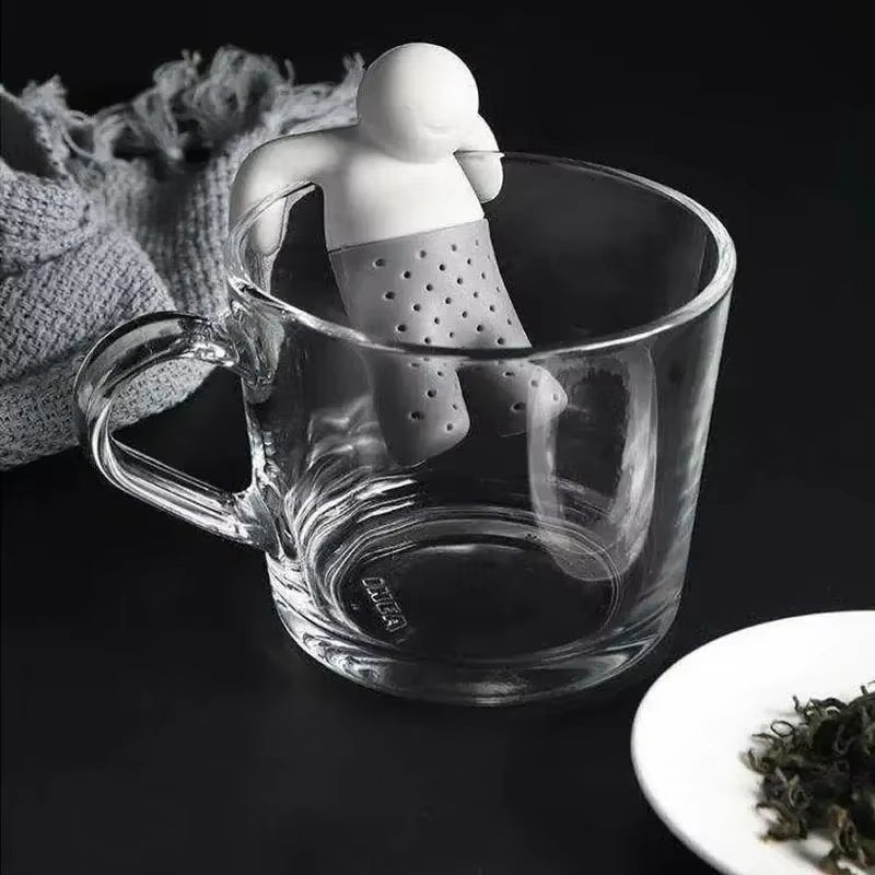 New Mr. Tea Man Model Tea Infuser Food Grade Silicone Tea Infuser Tea Leak Tea Filter Tea Bag