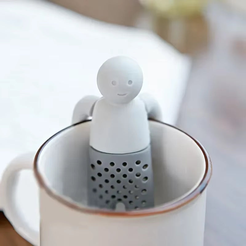 New Mr. Tea Man Model Tea Infuser Food Grade Silicone Tea Infuser Tea Leak Tea Filter Tea Bag