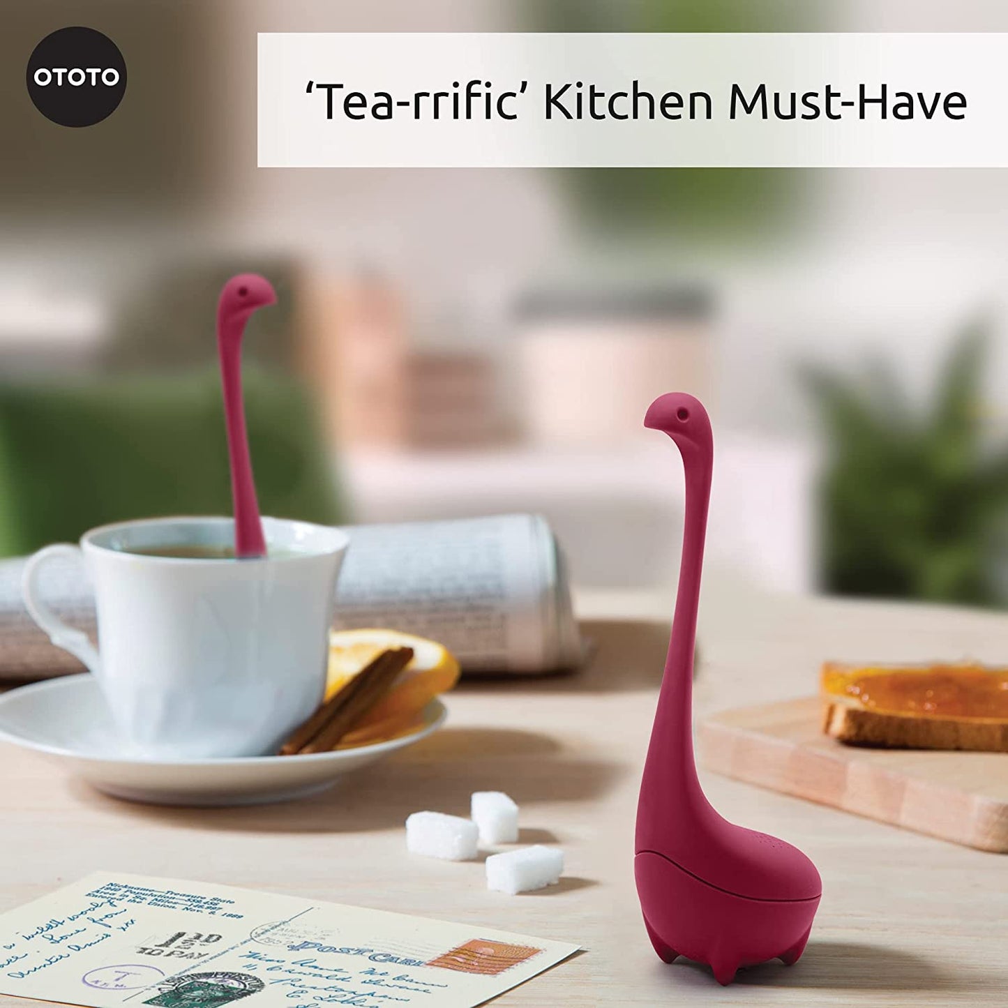 Baby Nessie Tee-Ei Violett, Silicone, One Size